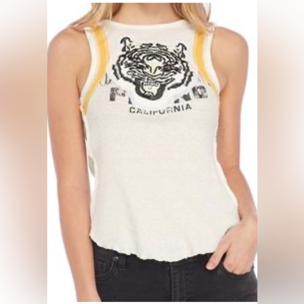 Free People Mini Moto Tank L NWT white - Picture 3 of 11